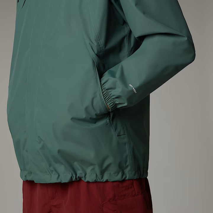 The North Face M's Antora Shell Jacket - Recycled Polyester & Nylon Duck Green TNF Black Jacket