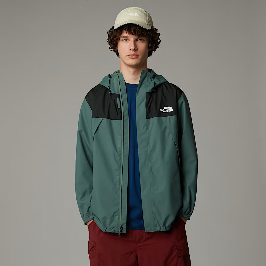 The North Face M's Antora Shell Jacket - Recycled Polyester & Nylon Duck Green TNF Black Jacket