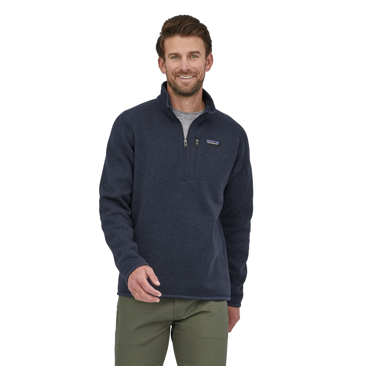 M's Better Sweater 1/4 Zip Fleece - 100% Recycled Polyester Shirt Patagonia New Navy S