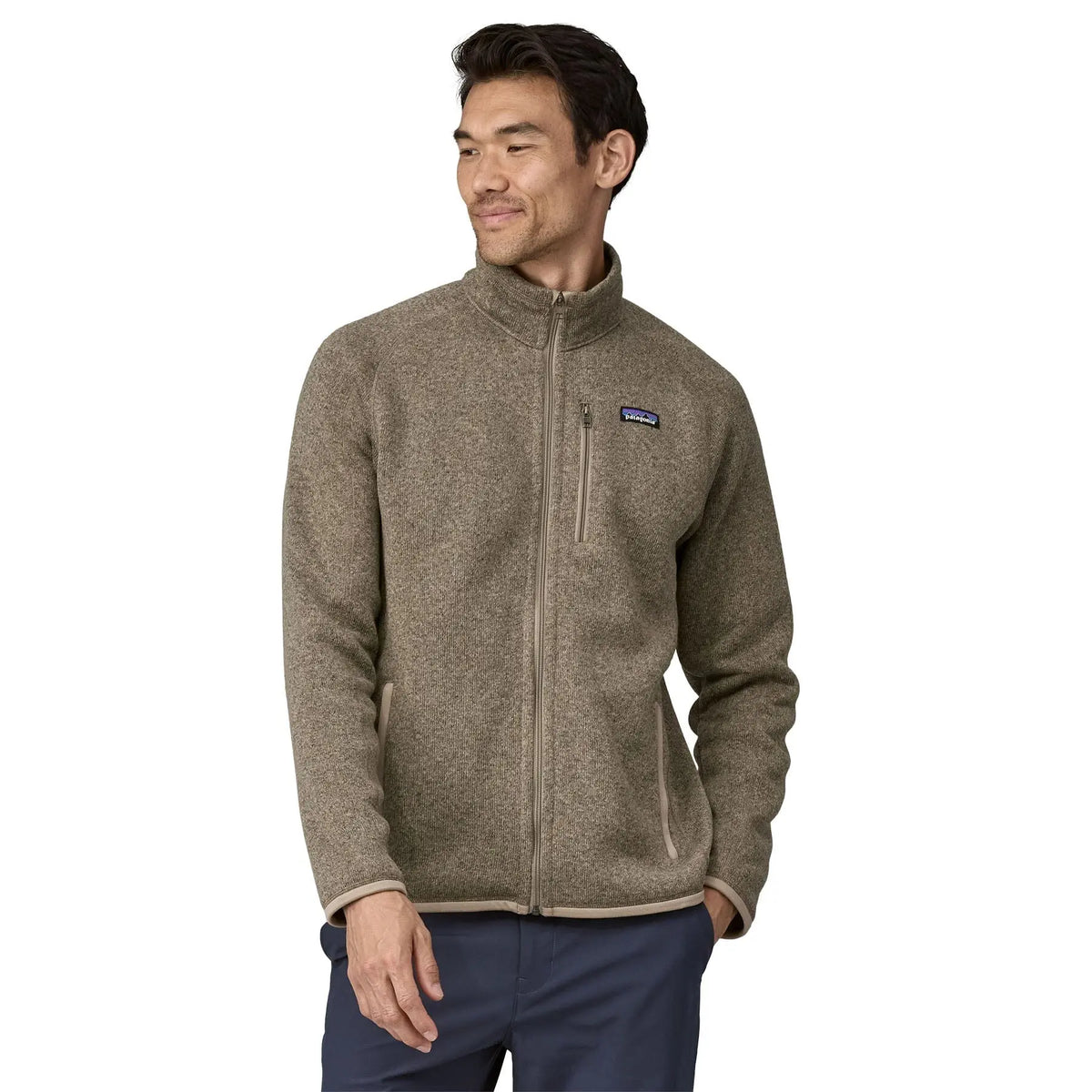 M's Better Sweater Fleece Jacket - 100 % recycled polyester Shirt Patagonia Seabird Grey S
