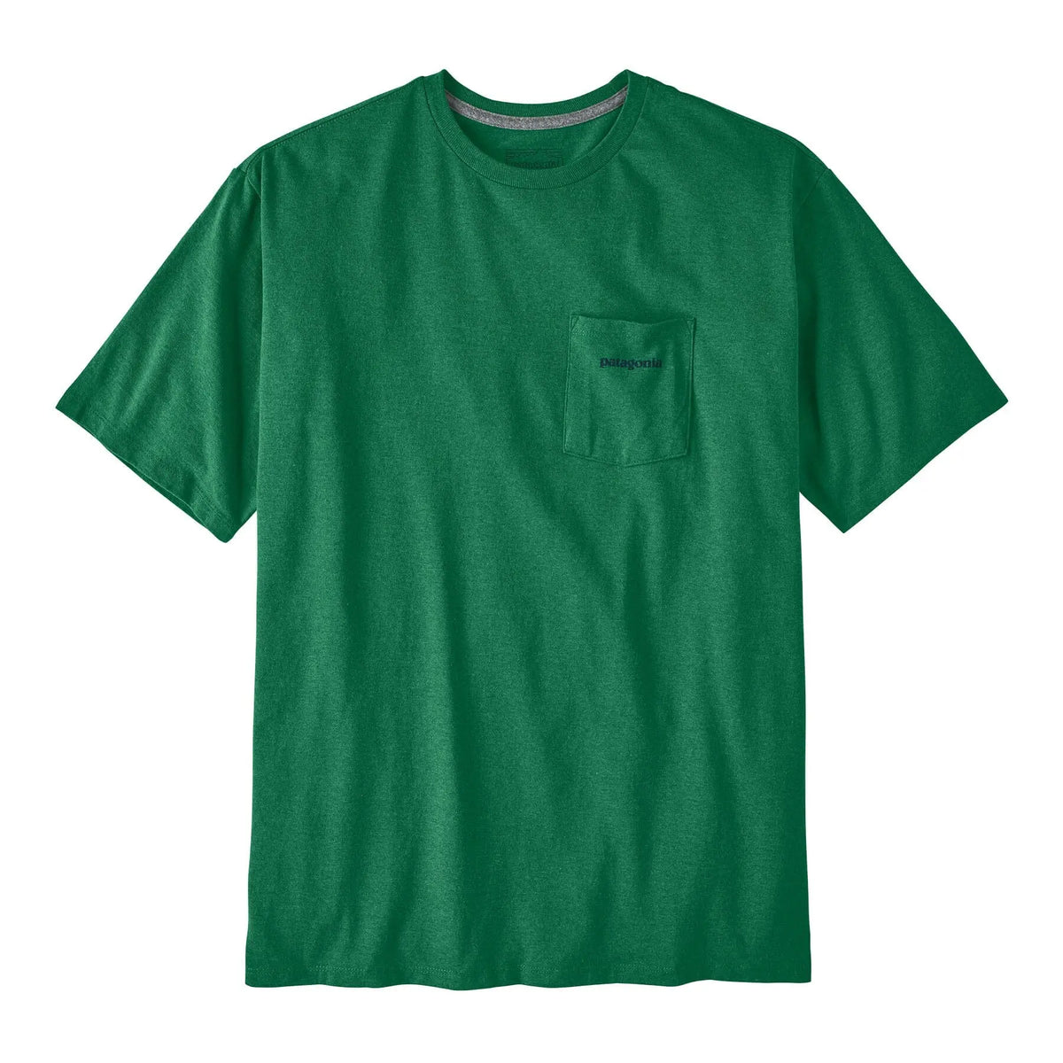 M's Boardshort Logo Pocket Responsibili-Tee - Recycled Cotton & Recycled Polyester Shirt Patagonia Gather Green S