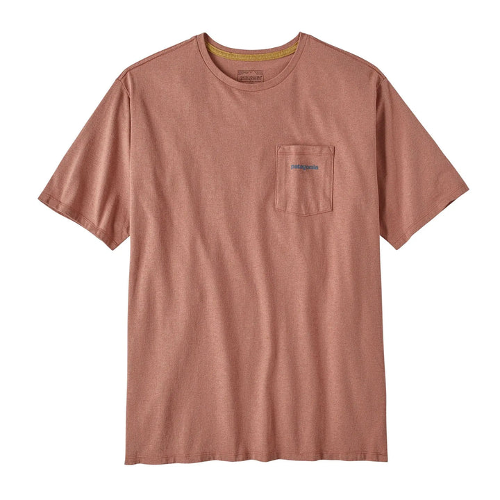 M's Boardshort Logo Pocket Responsibili-Tee - Recycled Cotton & Recycled Polyester Shirt Patagonia Sienna Clay S