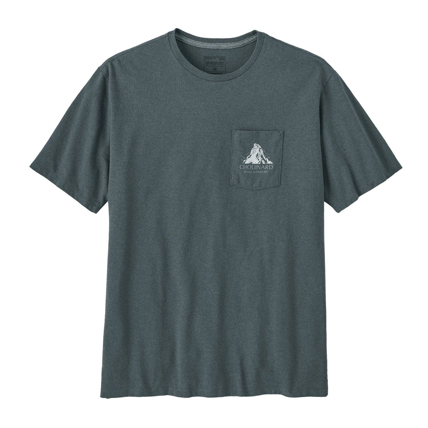 Patagonia M's Chouinard Crest Pocket Responsibili T-shirt - 100% Recycled Fabric Nouveau Green Shirt
