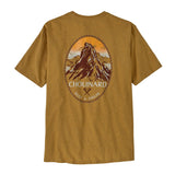 M's Chouinard Crest Pocket Responsibili T-shirt - 100% Recycled Fabric Shirt Patagonia Pufferfish Gold S