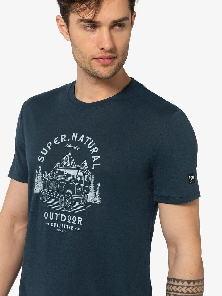 M's Landi Tee Shirt Supernatural Blueberry/Vapor Grey M