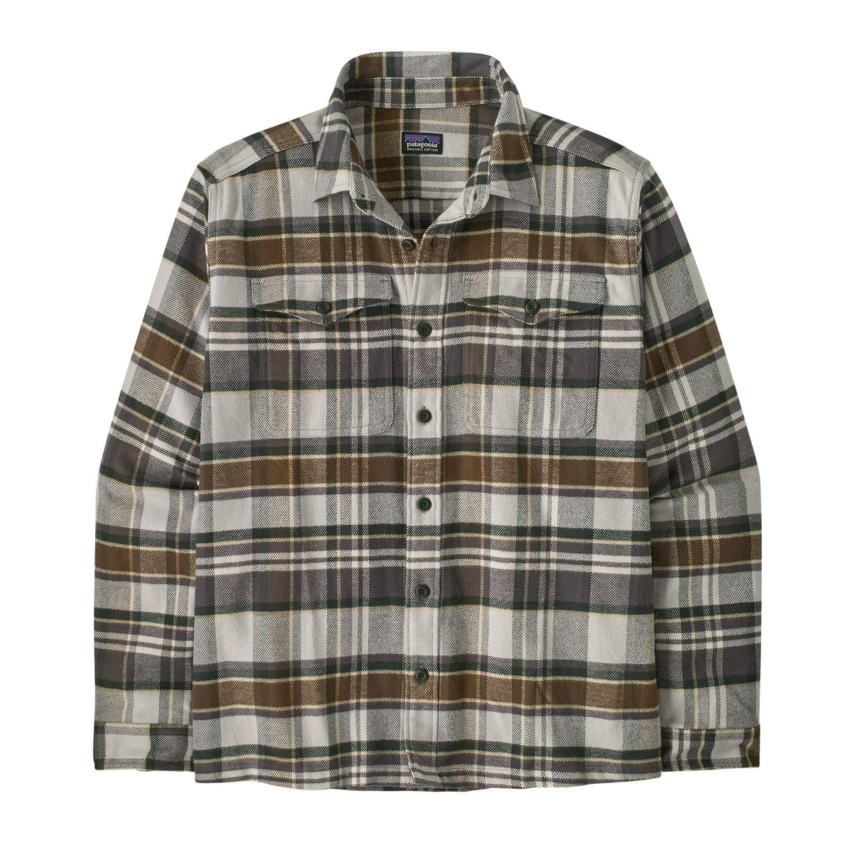M's Long-Sleeved Midweight Fjord Flannel Shirt - Organic Cotton Shirt Patagonia
