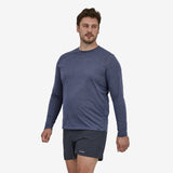 M's L/S Cap Cool Trail Shirt - Recycled PET & Naia™ Renew Shirt Patagonia Lagom Blue S