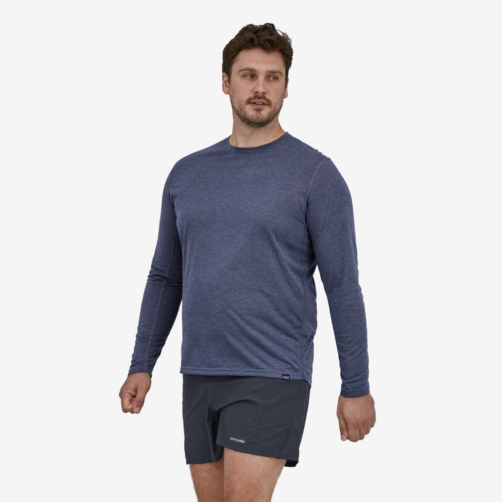 M's L/S Cap Cool Trail Shirt - Recycled PET & Naia™ Renew Shirt Patagonia Lagom Blue S