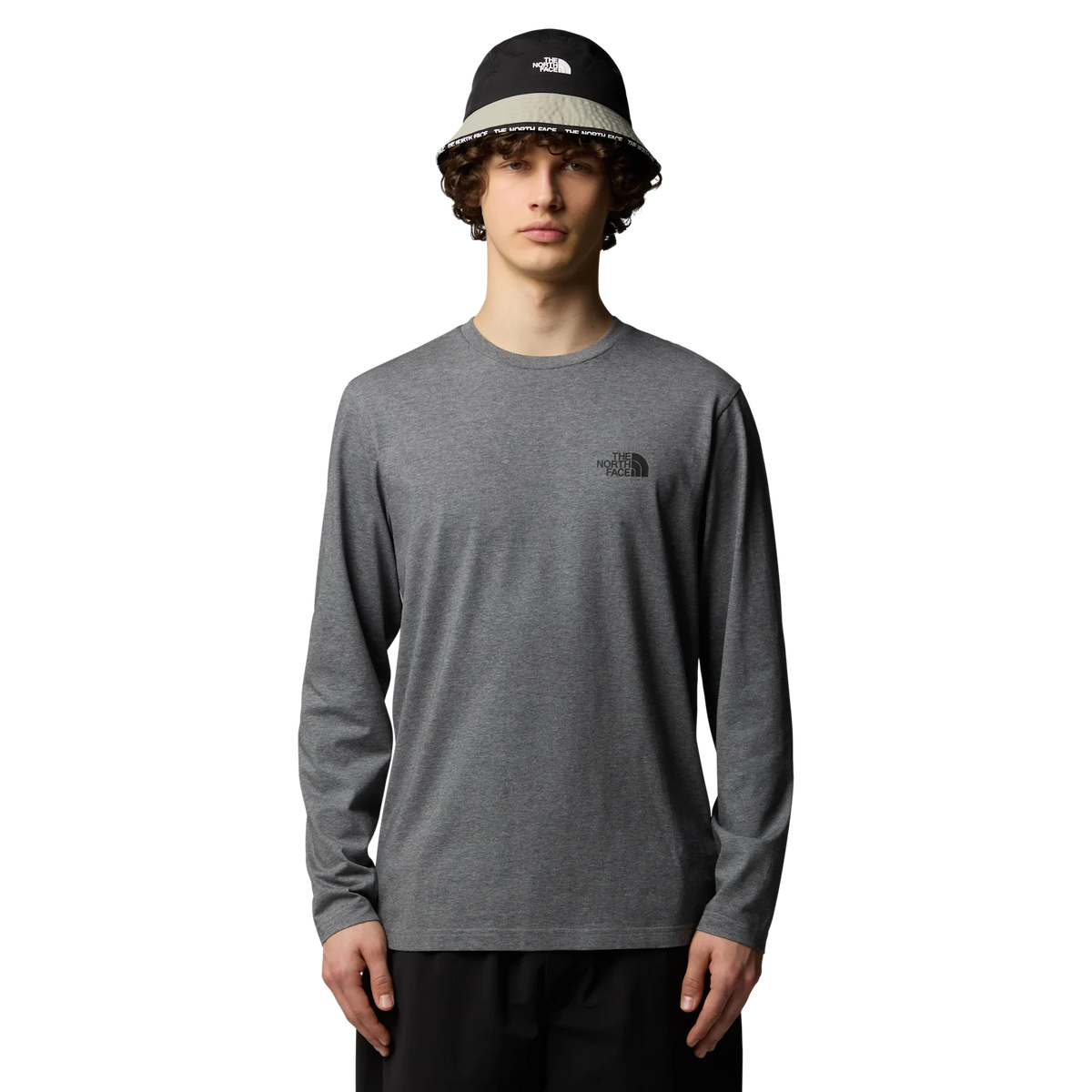 M's L/S Simple Dome Tee Shirt The North Face Grey S