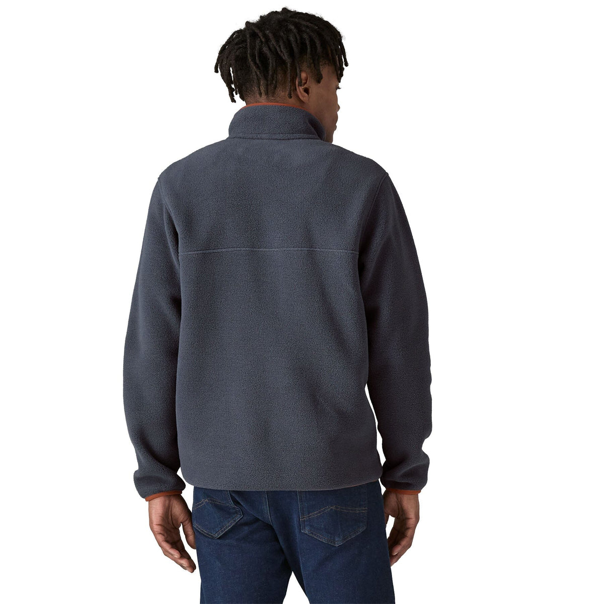 Patagonia M's LW Synch Snap-T Fleece Pullover - 100% Recycled Polyester Shelter Brown Shirt
