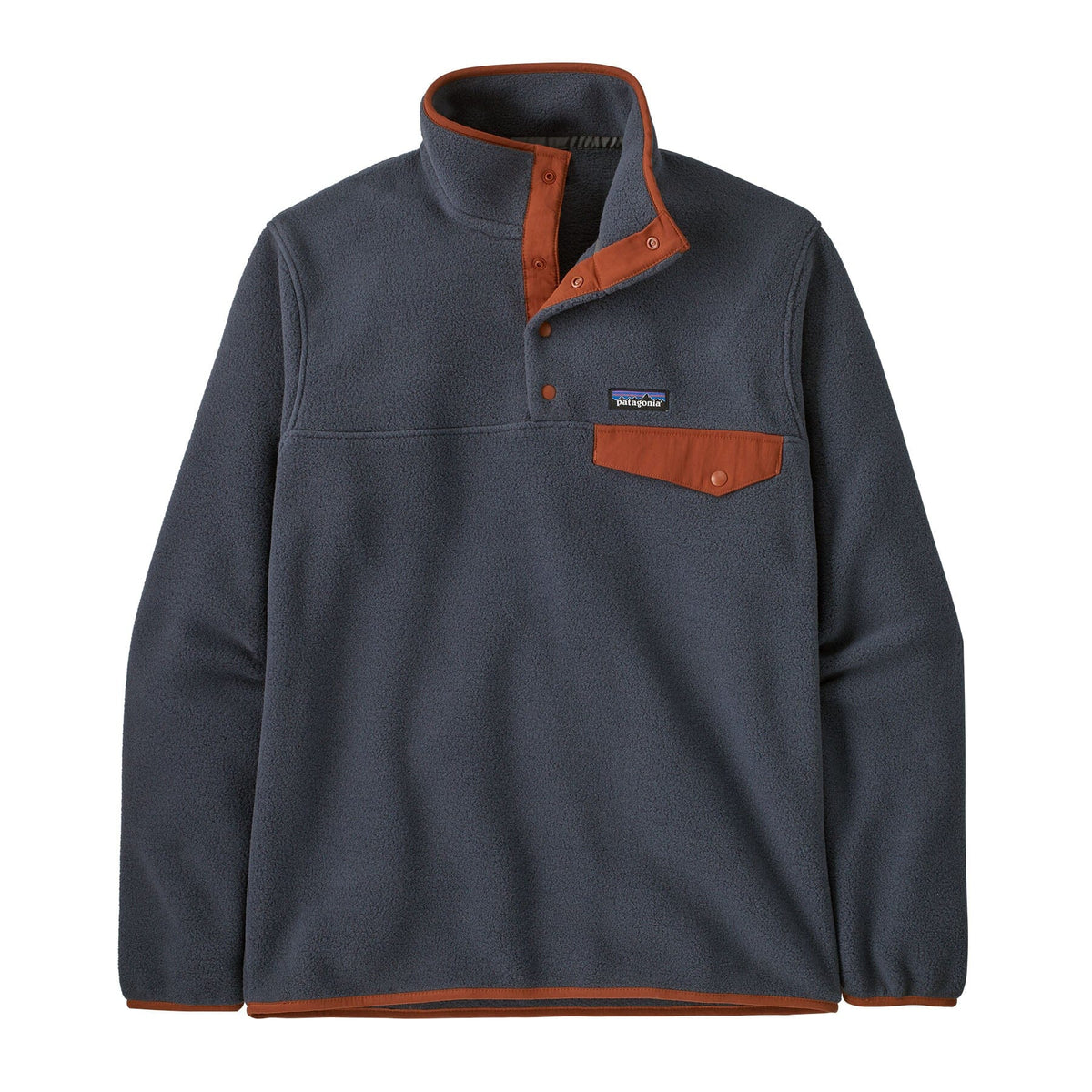 Patagonia M's LW Synch Snap-T Fleece Pullover - 100% Recycled Polyester Shelter Brown Shirt