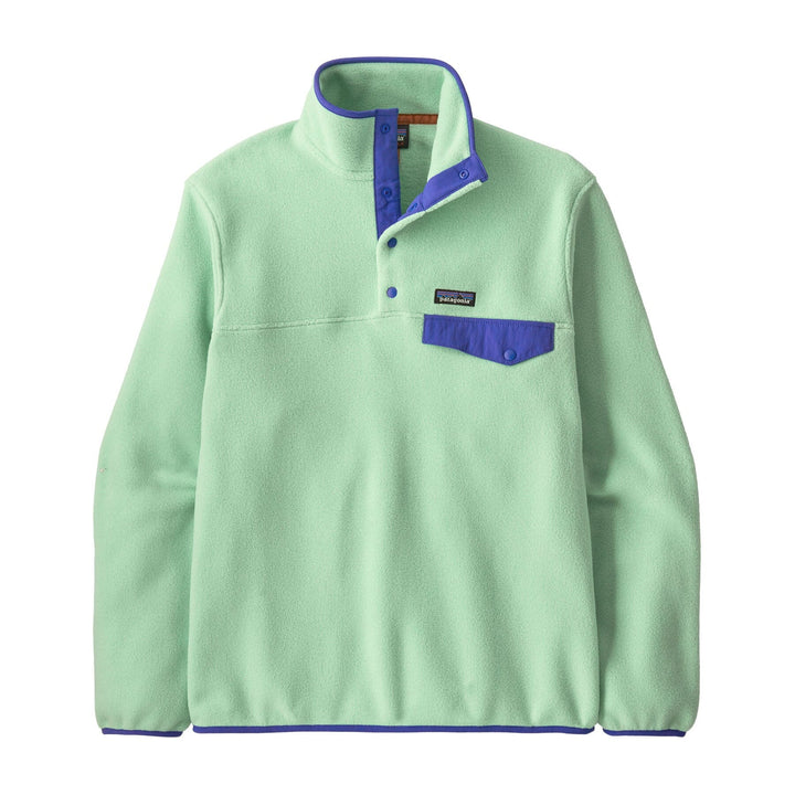Patagonia M's LW Synch Snap-T Fleece Pullover - 100% Recycled Polyester Rinsed Green Shirt