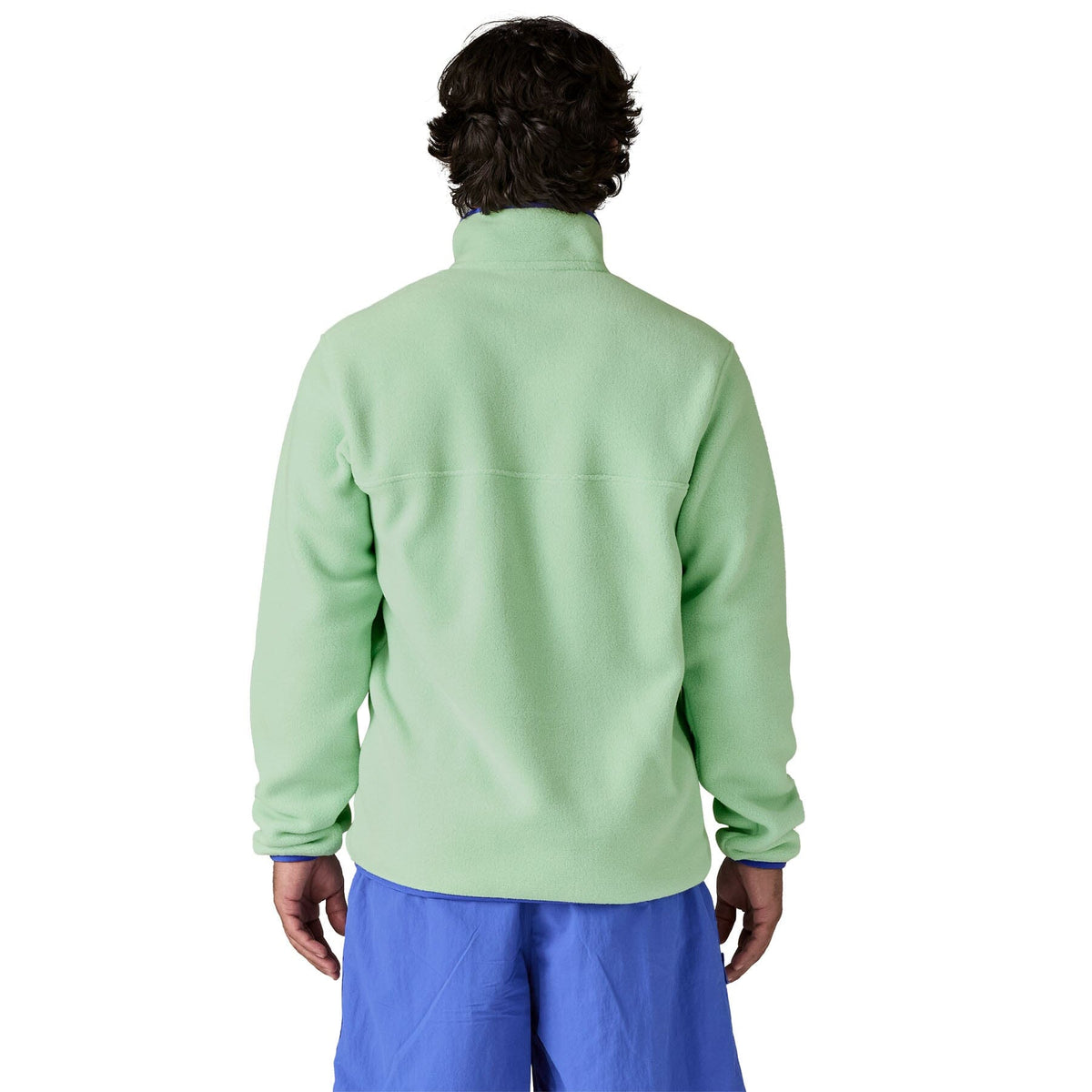 Patagonia M's LW Synch Snap-T Fleece Pullover - 100% Recycled Polyester Rinsed Green Shirt