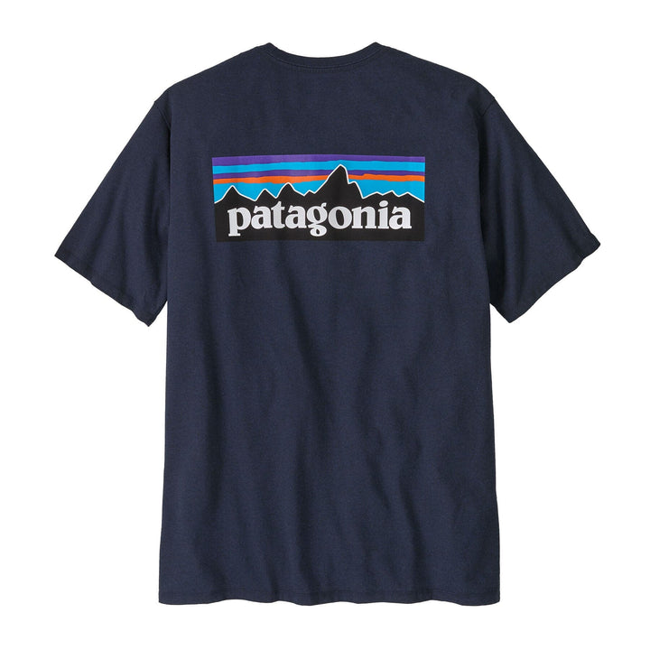 Patagonia M's P-6 Logo Responsibili-Tee® - Recycled cotton New Navy Shirt
