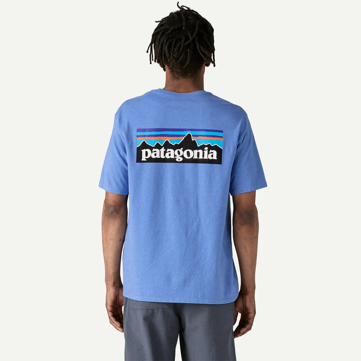 Patagonia M's P-6 Logo Responsibili-Tee® - Recycled cotton Abundant Blue Shirt