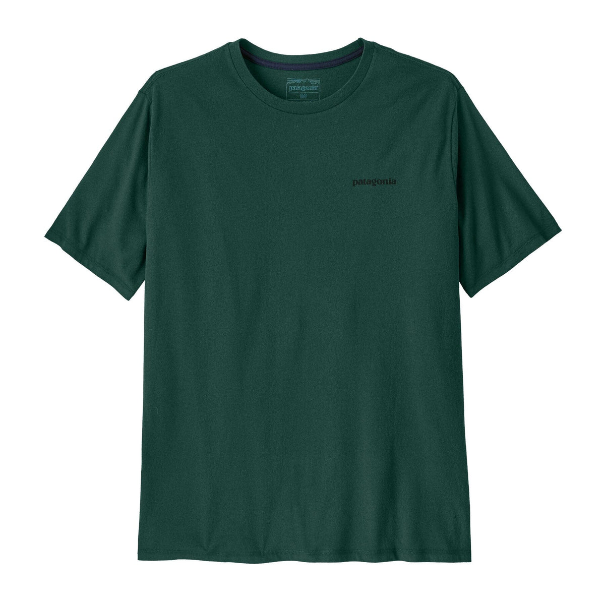 Patagonia M's P-6 Logo Responsibili-Tee® - Recycled cotton Cascade Green Shirt