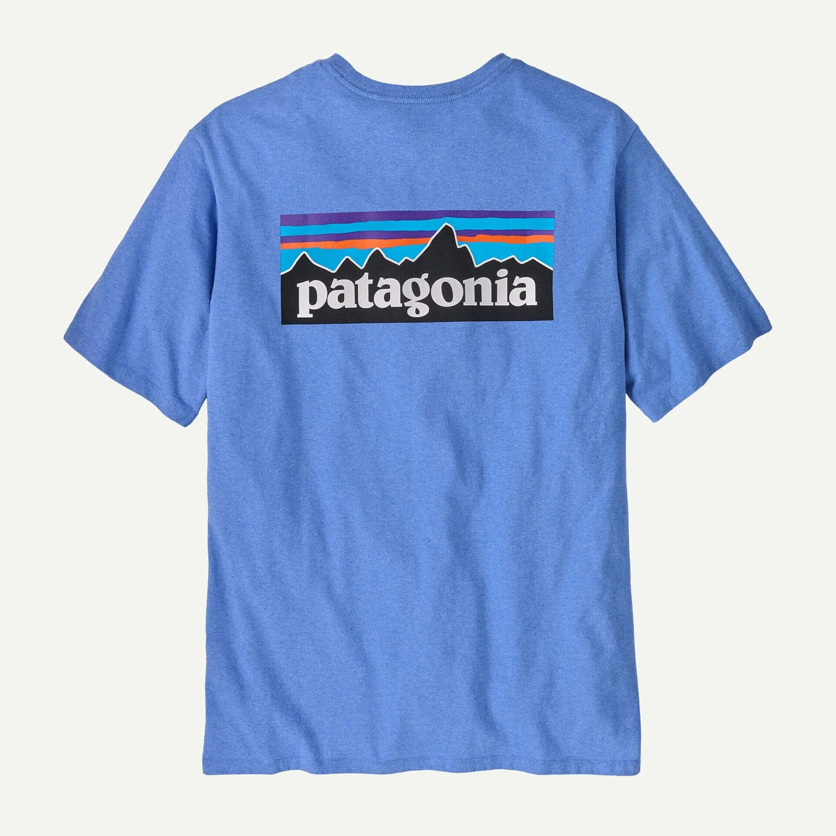 Patagonia M's P-6 Logo Responsibili-Tee® - Recycled cotton Abundant Blue Shirt