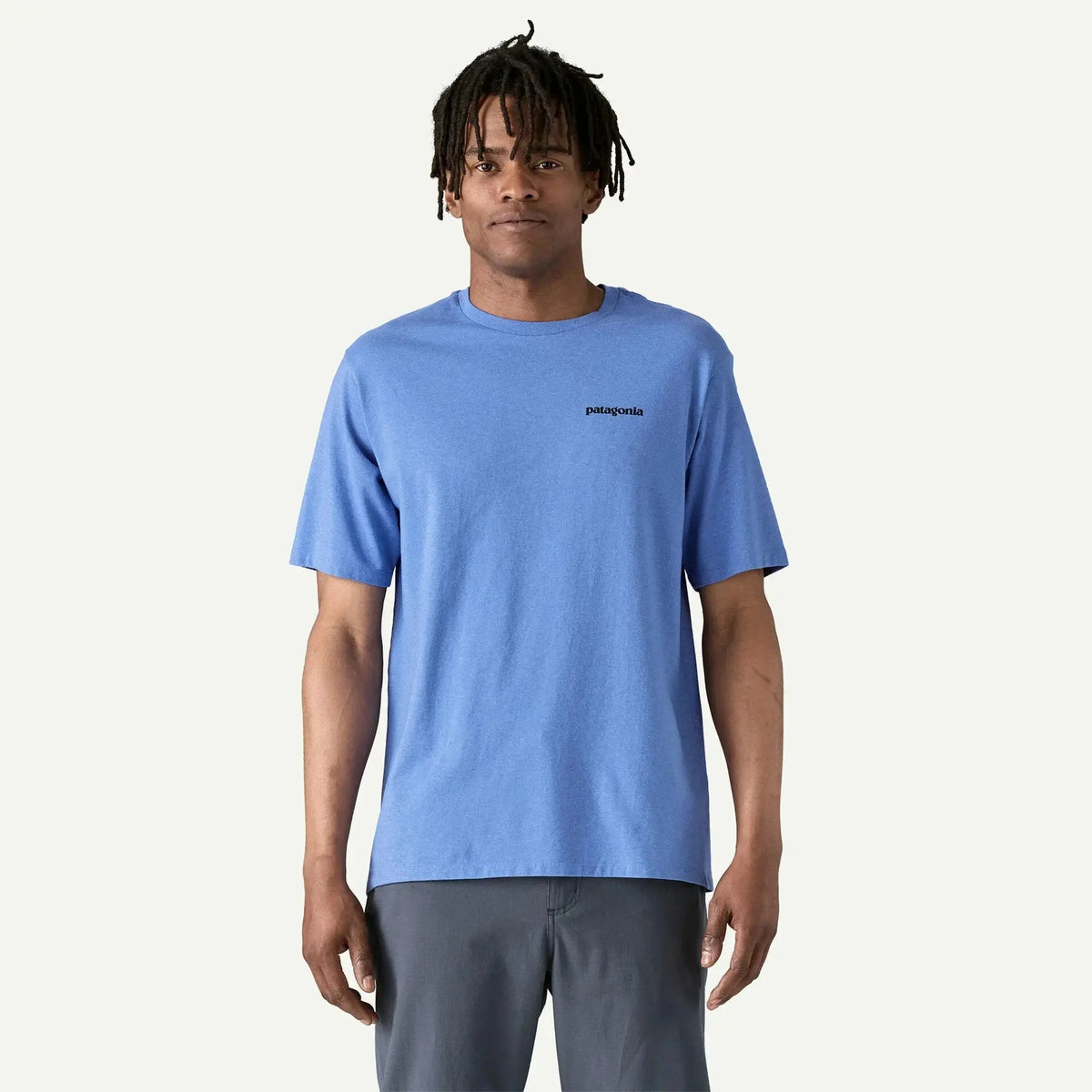 Patagonia M's P-6 Logo Responsibili-Tee® - Recycled cotton Abundant Blue Shirt
