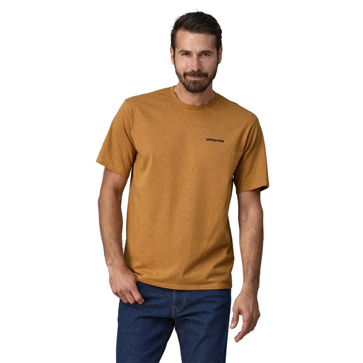 M's P-6 Logo Responsibili-Tee® - Recycled cotton Shirt Patagonia P-6 Outline: Golden Caramel S