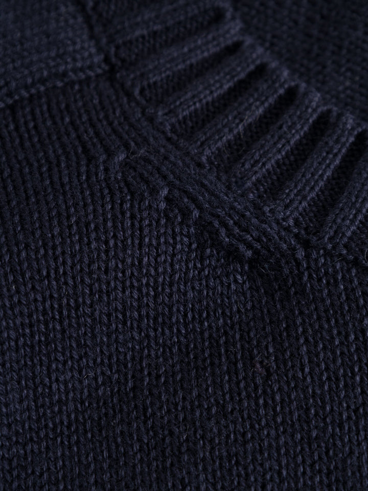 M's Plain Knitted Crew Neck Shirt KnowledgeCotton Apparel