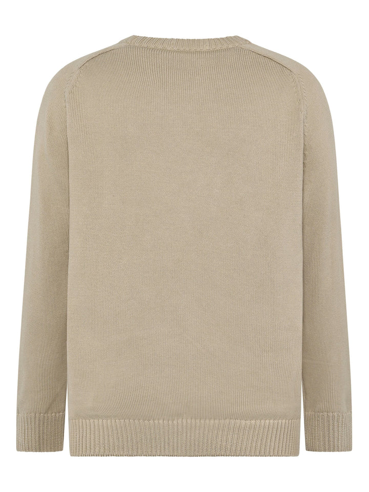 M's Plain Knitted Crew Neck Shirt KnowledgeCotton Apparel