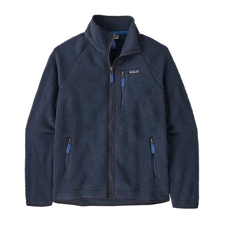 Patagonia M's Retro Pile Jacket - 100 % Recycled Polyester New Navy w Sunken Blue Jacket