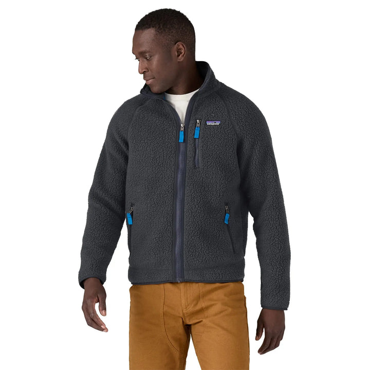 M's Retro Pile Jacket - 100 % Recycled Polyester Jacket Patagonia Pitch Blue w/Endless Blue S