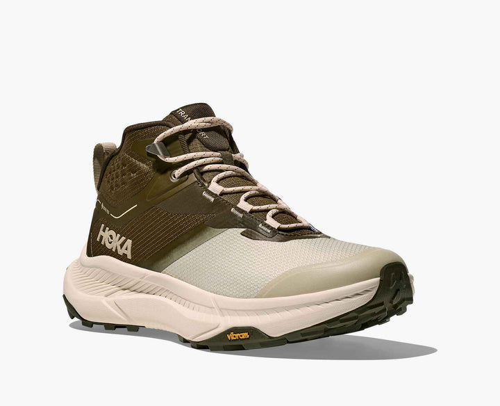 M's Transport Hike GTX Shoes HOKA Spruce green / Oyster mushroom 42