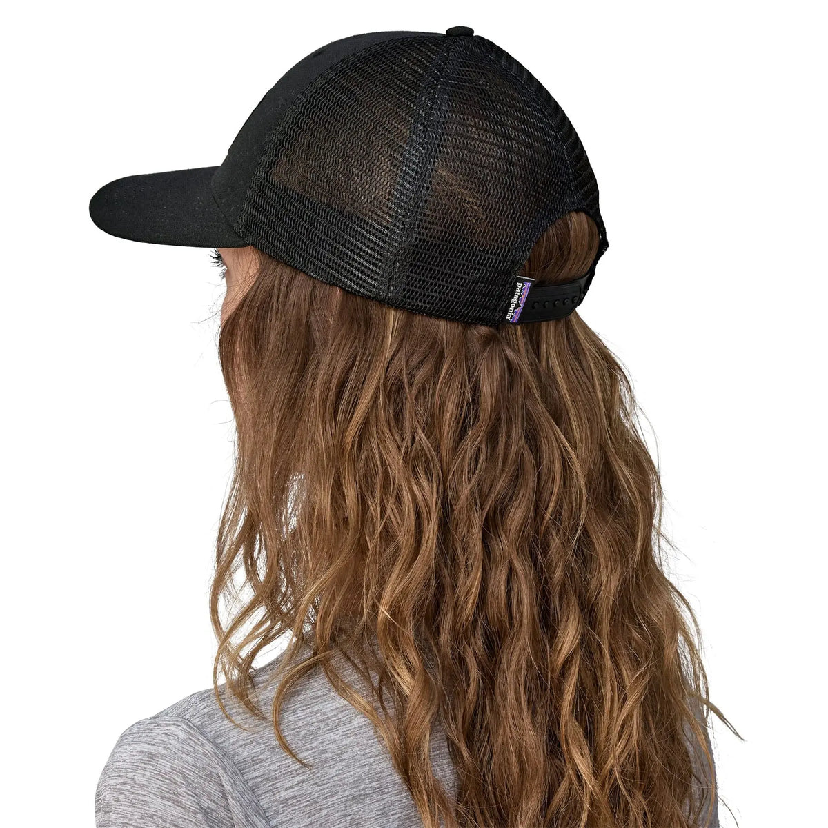 Patagonia P-6 LoPro Trucker Cap - Organic Cotton Black Headwear