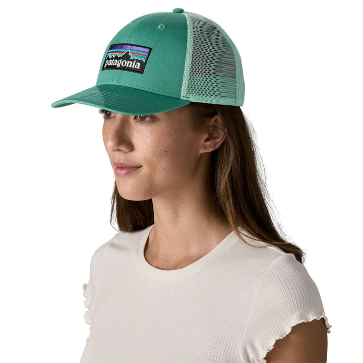 Patagonia P-6 LoPro Trucker Cap - Organic Cotton Heartleaf Green Headwear