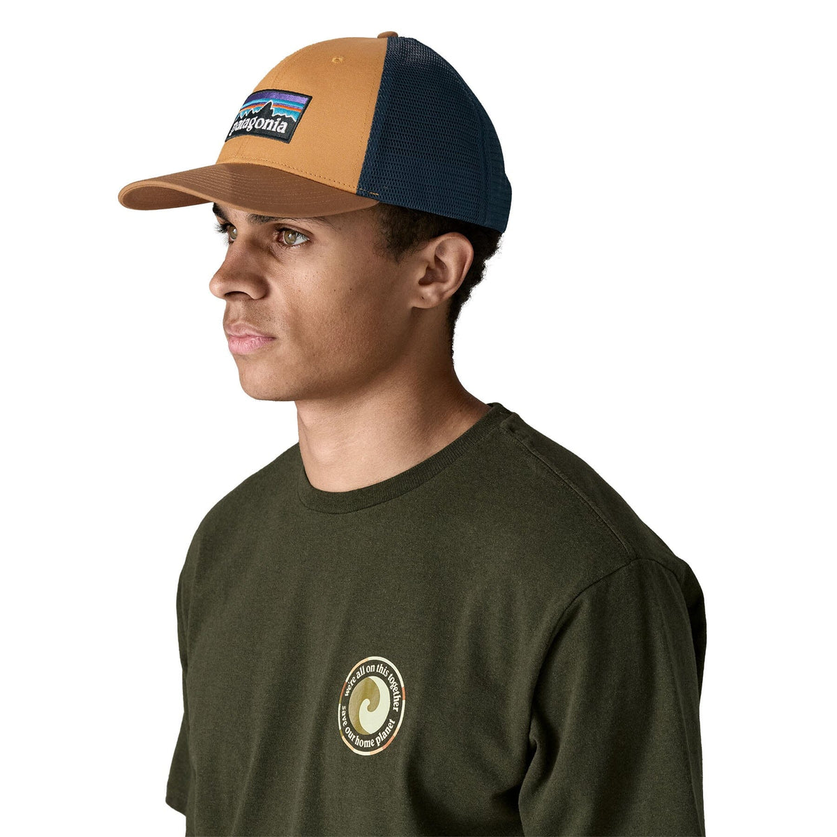 Patagonia P-6 LoPro Trucker Cap - Organic Cotton Talon Gold Headwear