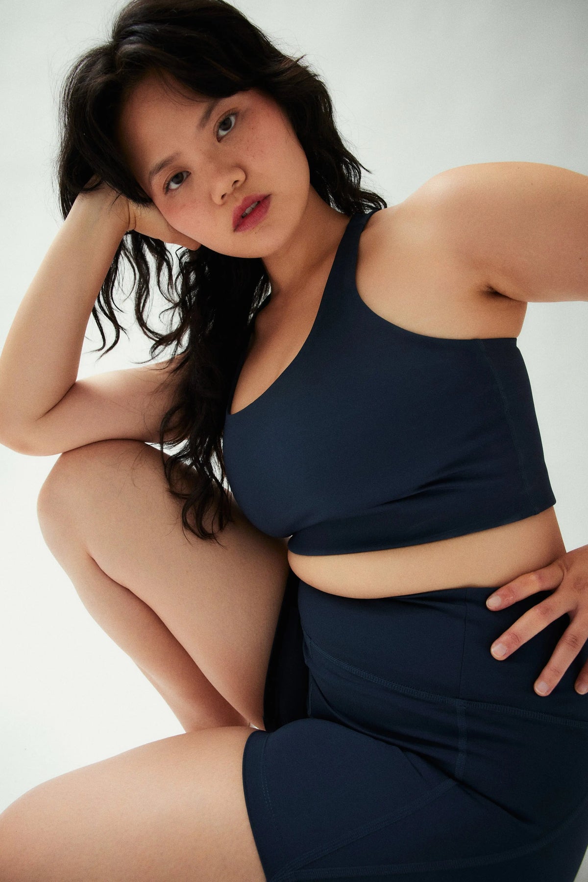 Girlfriend Collective Paloma Classic Sports Bra - Made from recycled plastic bottles Midnight Underwear