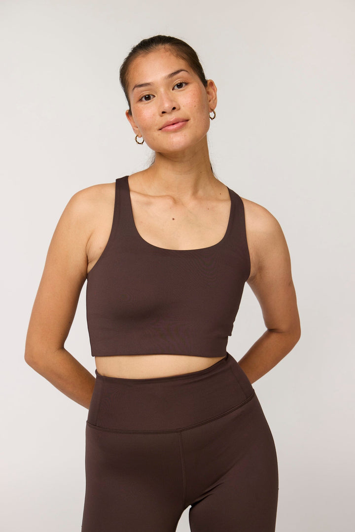 Paloma Classic Sports Bra - Made from recycled plastic bottles Underwear Girlfriend Collective Driftwood XS