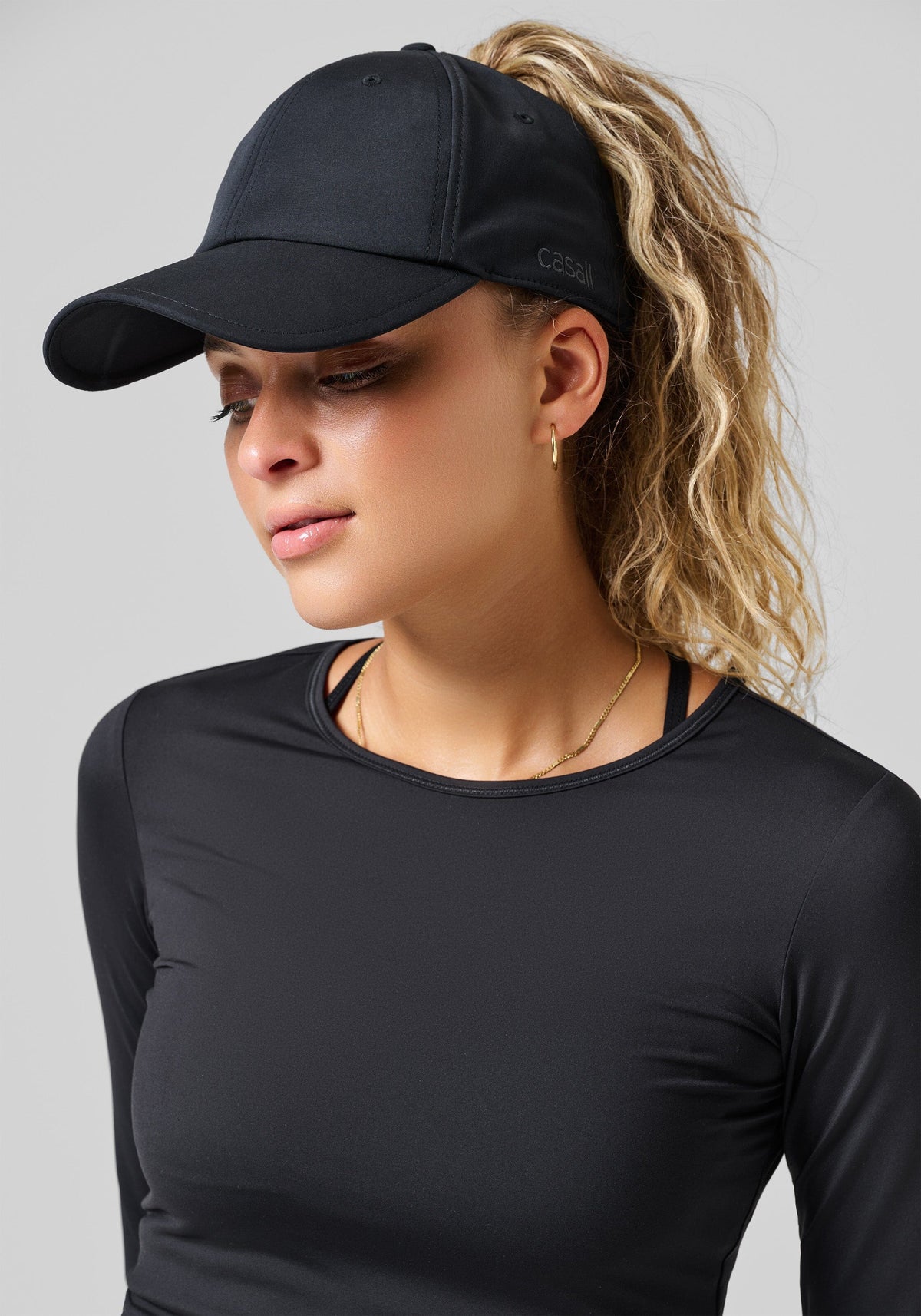 Casall Performance High Ponytail Cap Black 0 Headwear