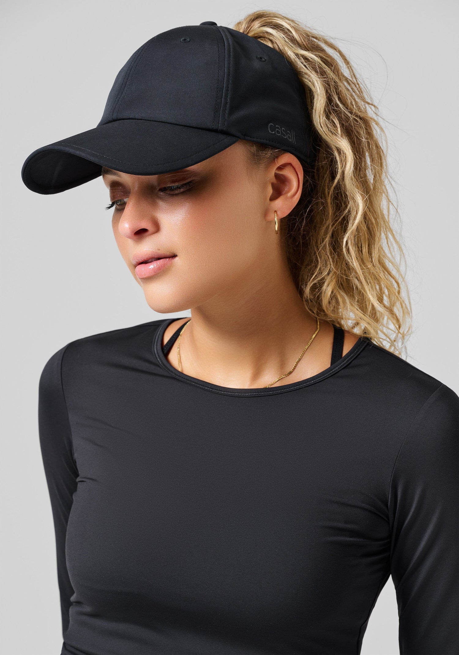 Casall Performance High Ponytail Cap Black 0 Headwear