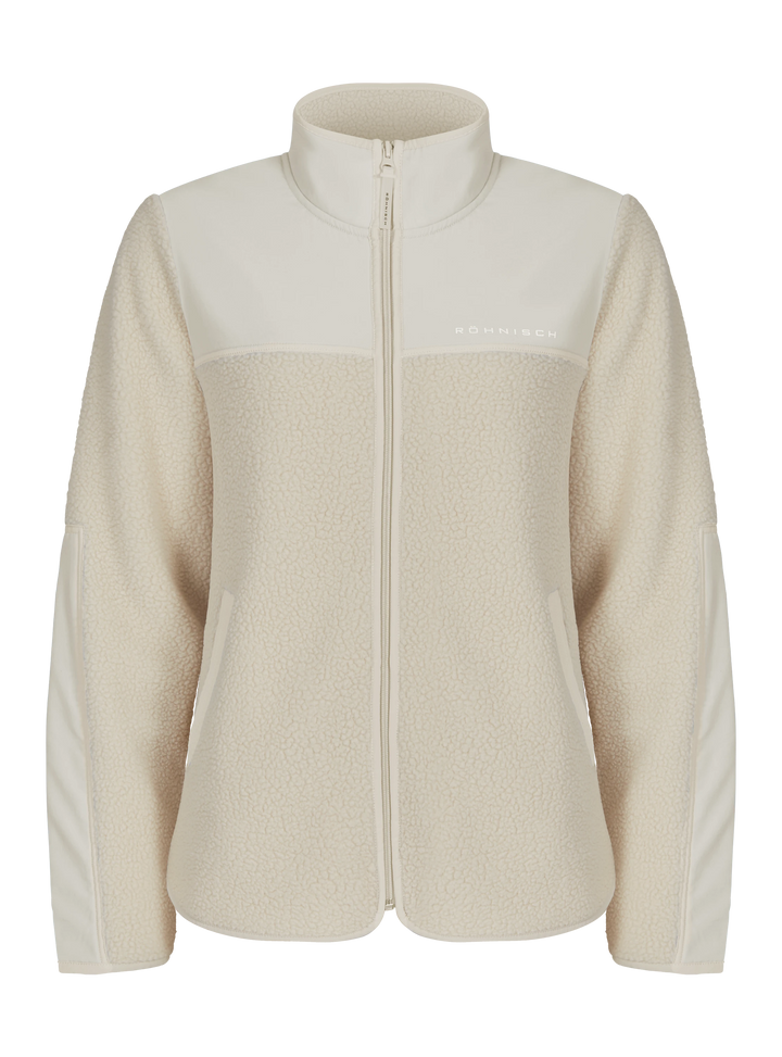 Röhnisch Phoebe Pile Jacket- Recycled polyester Vanilla Ice Jacket