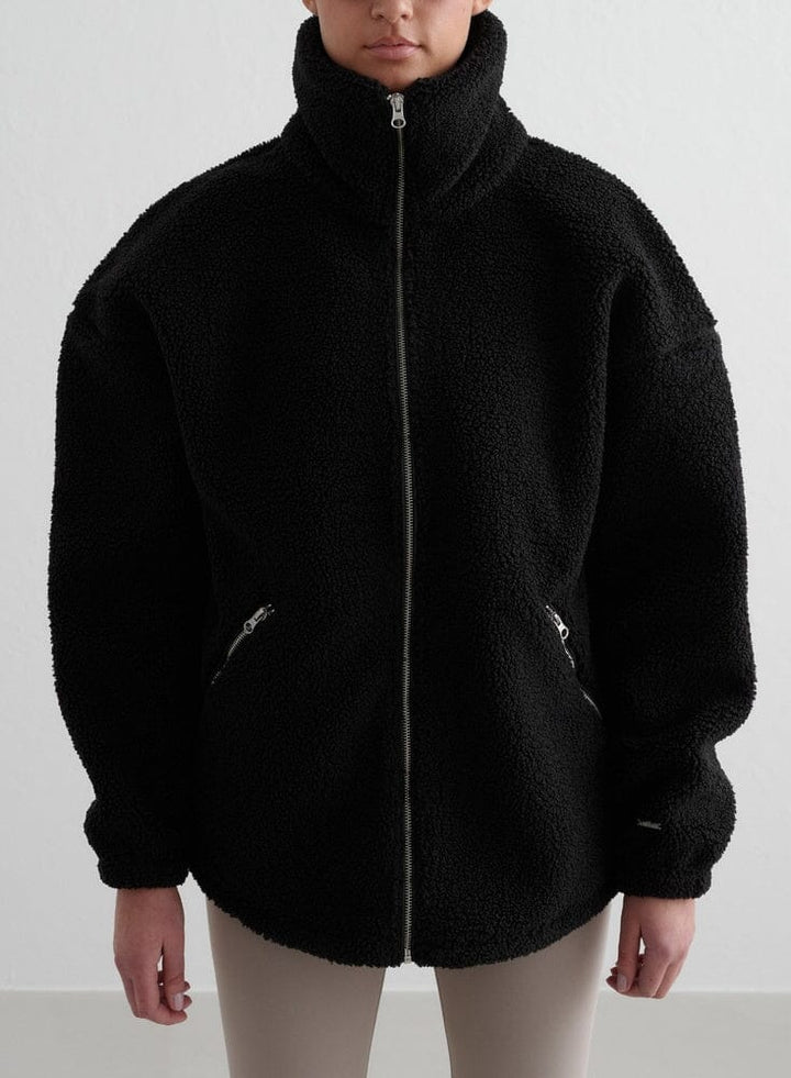 Pile Jacket Outerwear Aimn Black XS