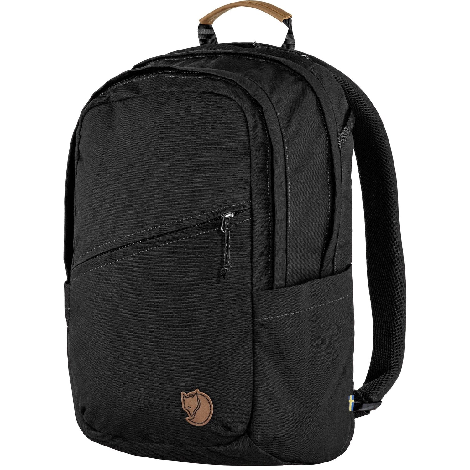 Fjällräven Räven 20l Backpack - Recycled Polyester & Organic Cotton Black Bags