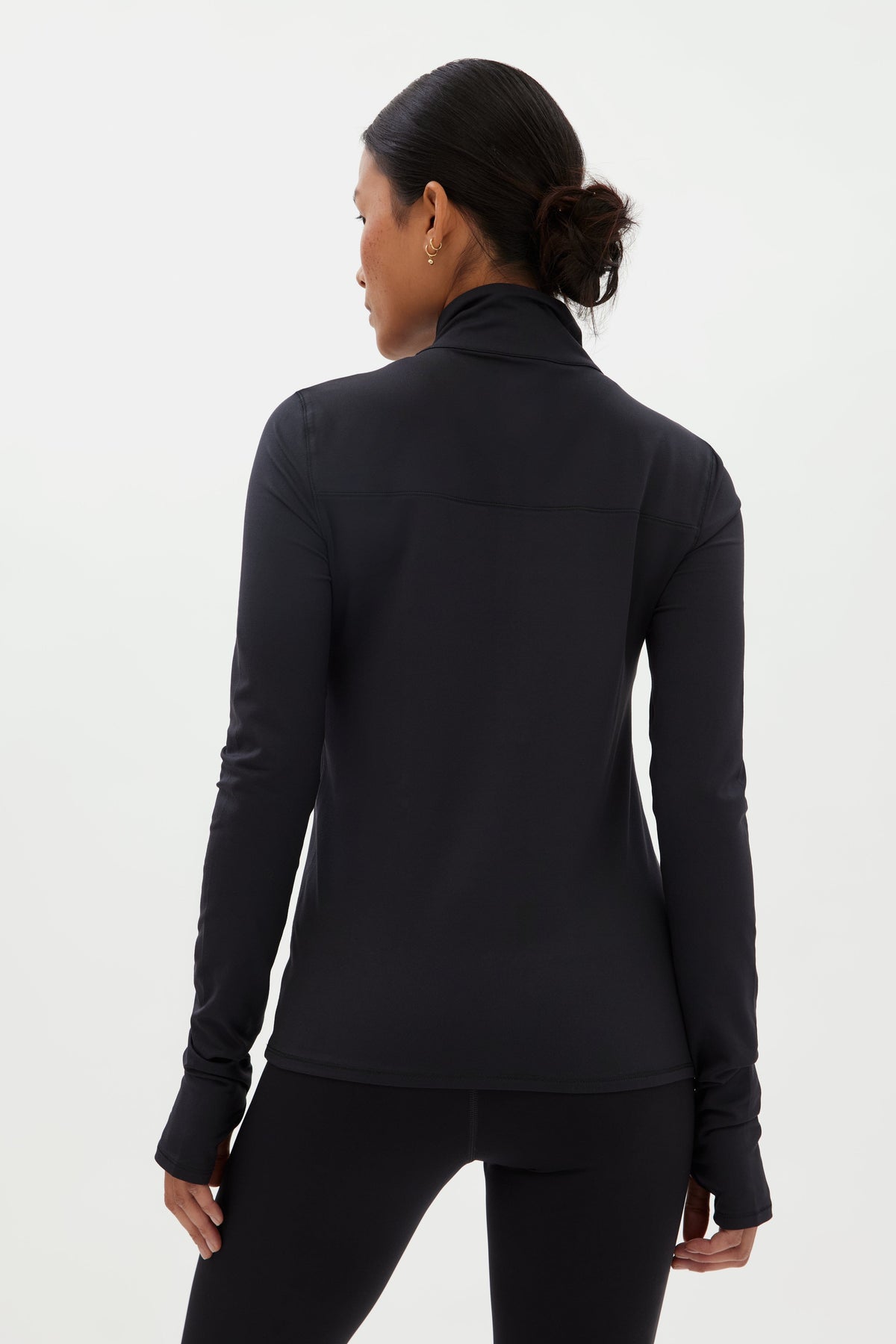 Reset Long Sleeve Mock Neck, Half Zip Shirt Girlfriend Collective