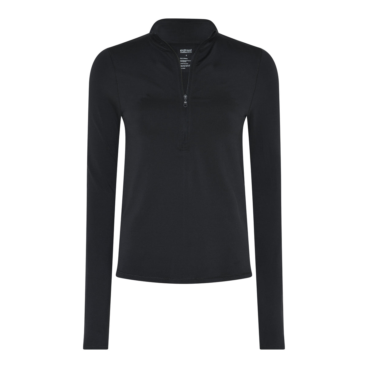 Reset Long Sleeve Mock Neck, Half Zip Shirt Girlfriend Collective