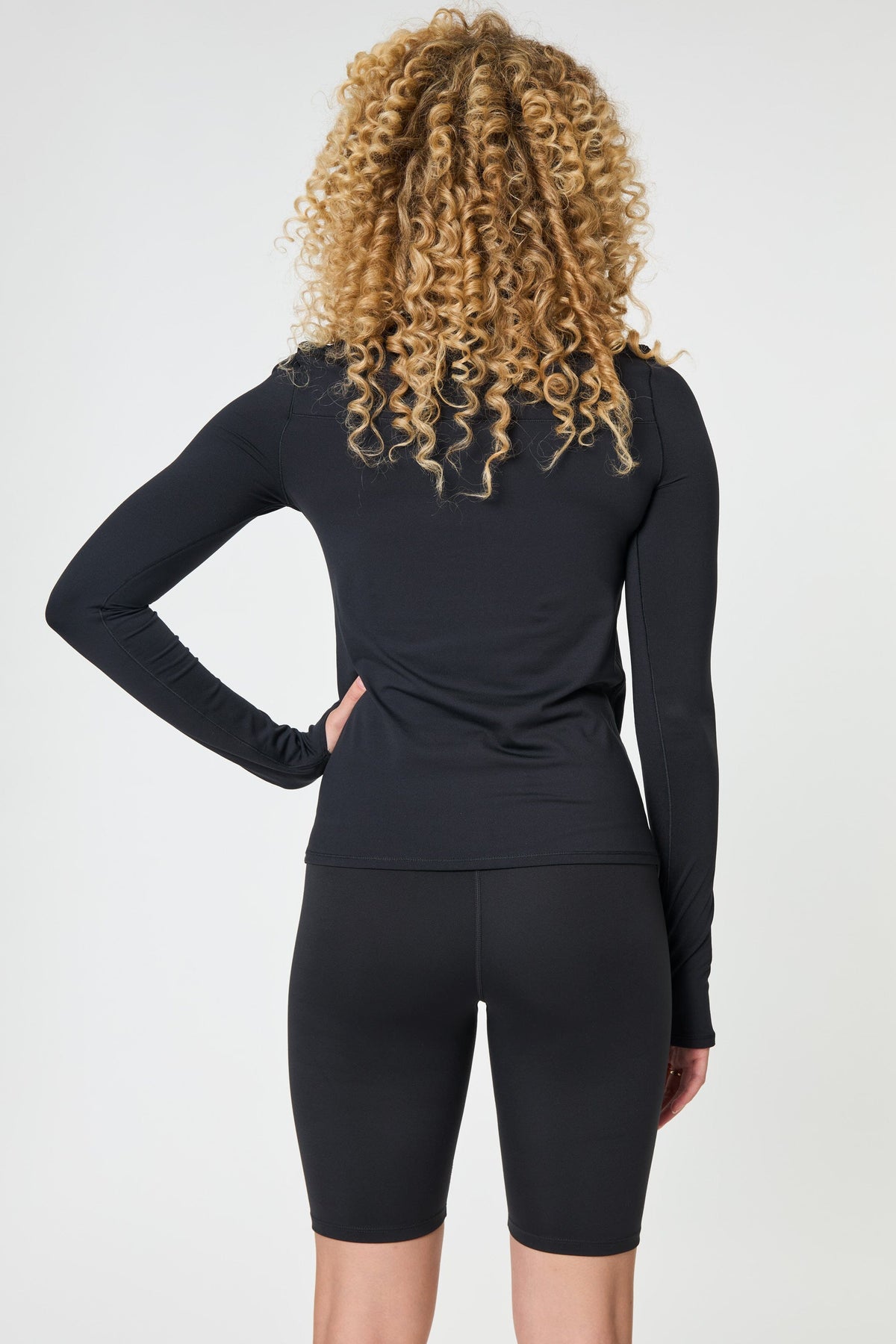 Reset Long Sleeve Mock Neck, Half Zip Shirt Girlfriend Collective