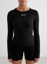 Soft Basic Long Sleeve Tops Aimn Black S