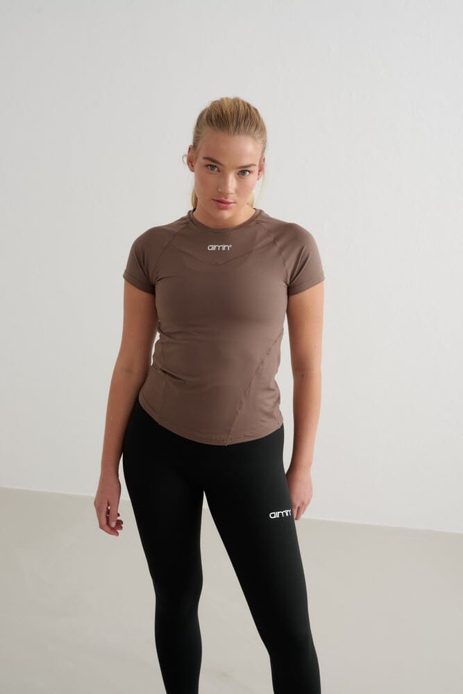 Soft Basic Short Sleeve Tops Aimn