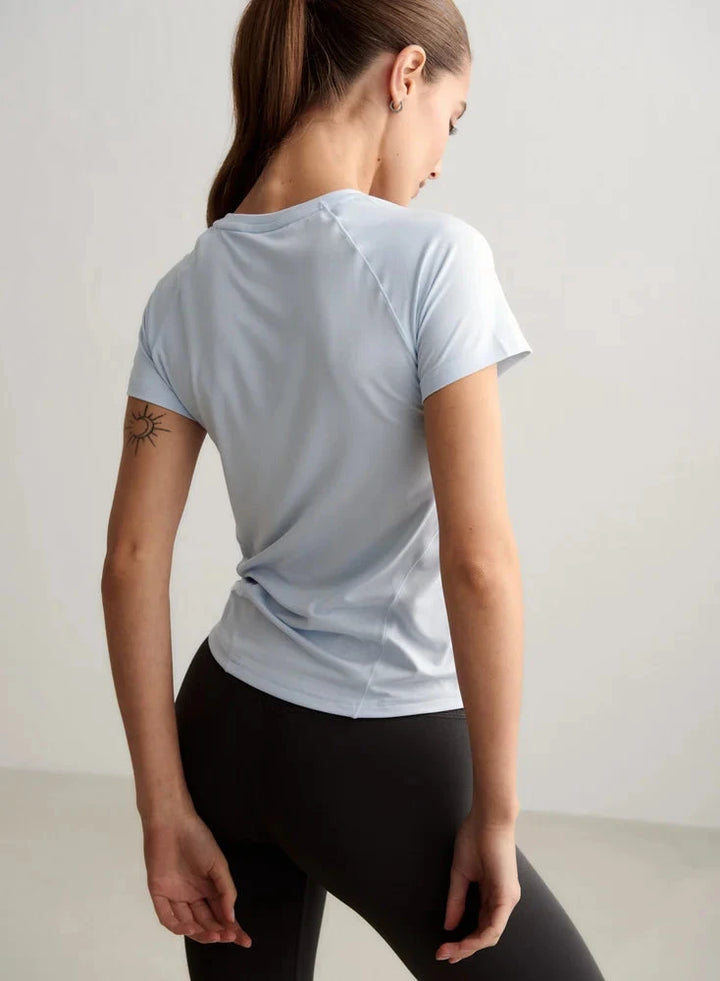 Soft Basic Short Sleeve Tops Aimn