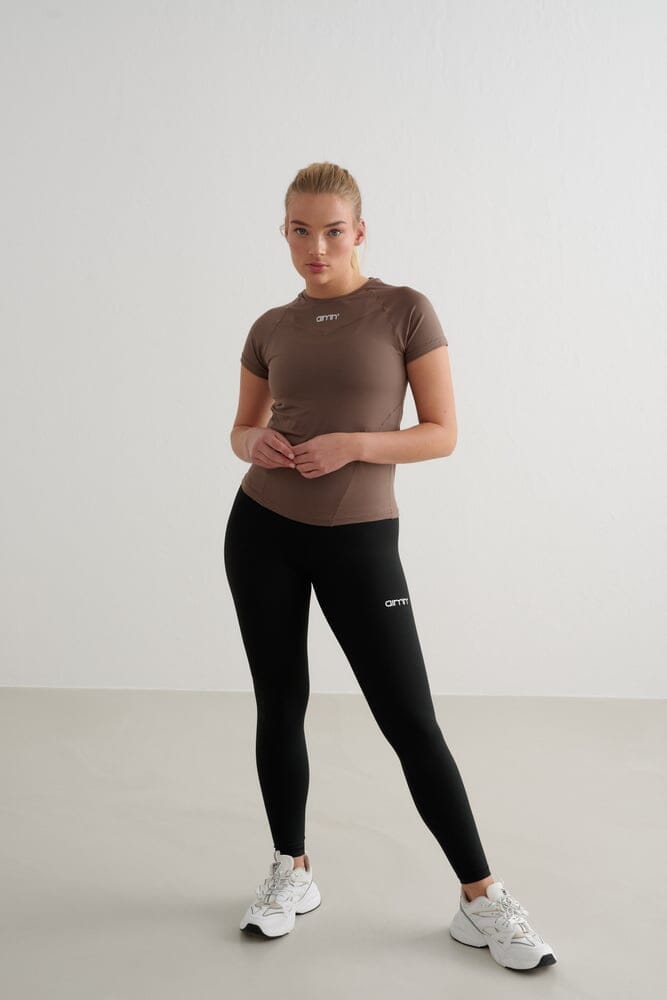 Soft Basic Short Sleeve Tops Aimn