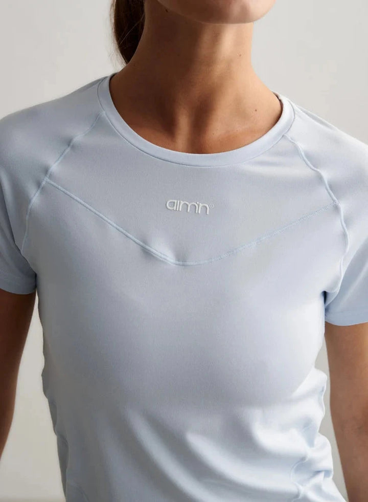 Soft Basic Short Sleeve Tops Aimn