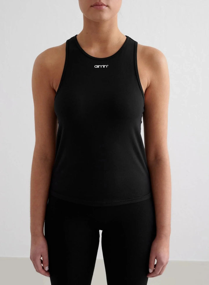 Soft Basic Singlet Tops Aimn Black S