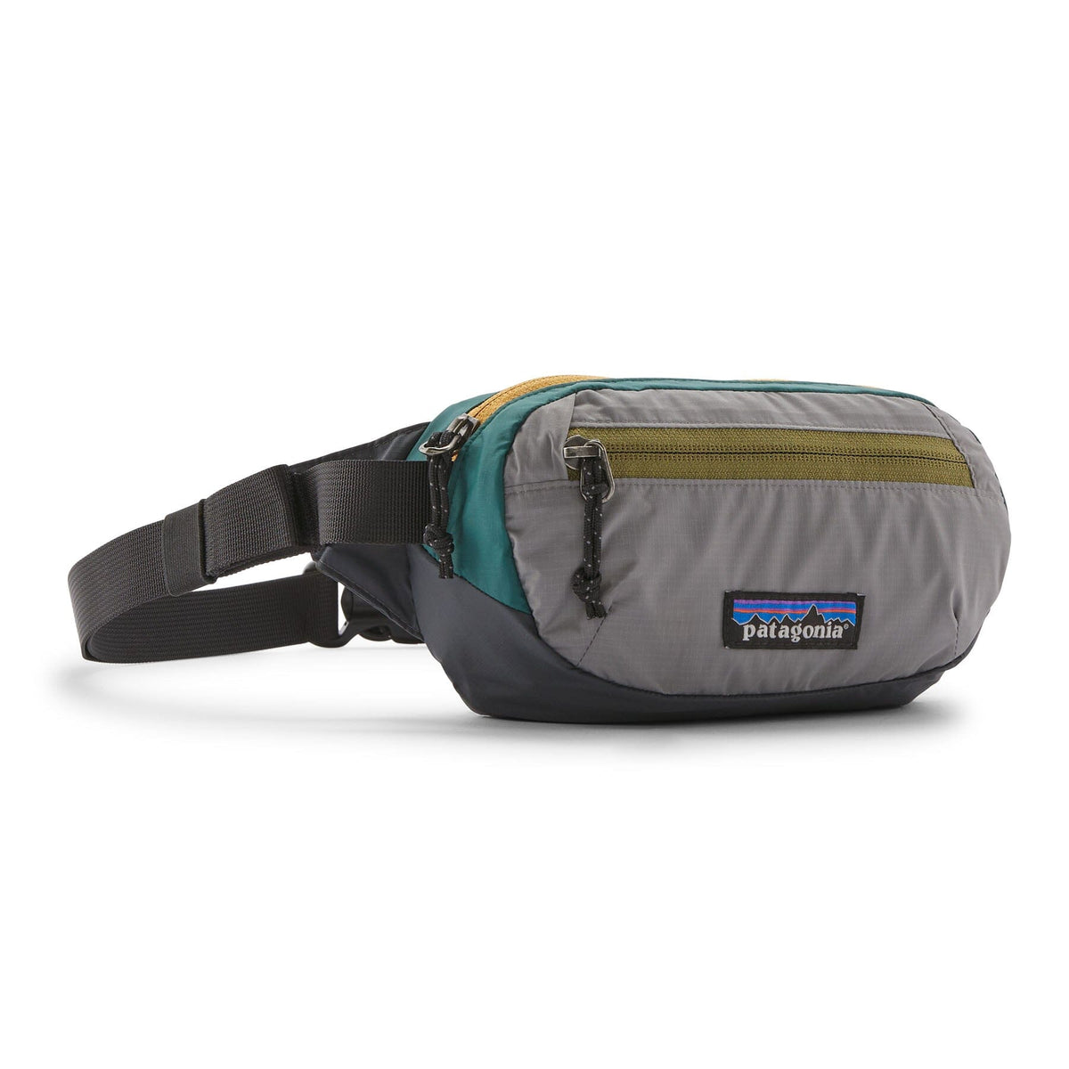 Terravia Mini Hip Bag 1L - Recycled Nylon Bags Patagonia Patchwork: Noble Grey