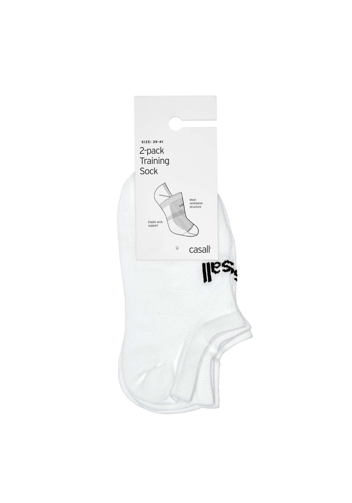 Casall Training Sock 2-pack White Casall