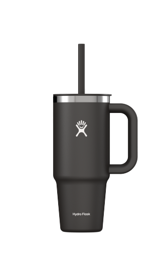 Hydro Flask 24 OZ (710 ml) TRAVEL TUMBLER - BPA free Stainless Steel Black Cutlery